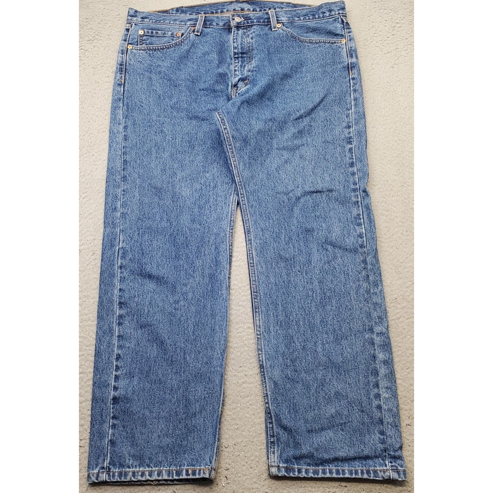 Levi's 505 Straight Fit Jeans Mens 40x30 Blue Denim Medium Stonewash Streetwear